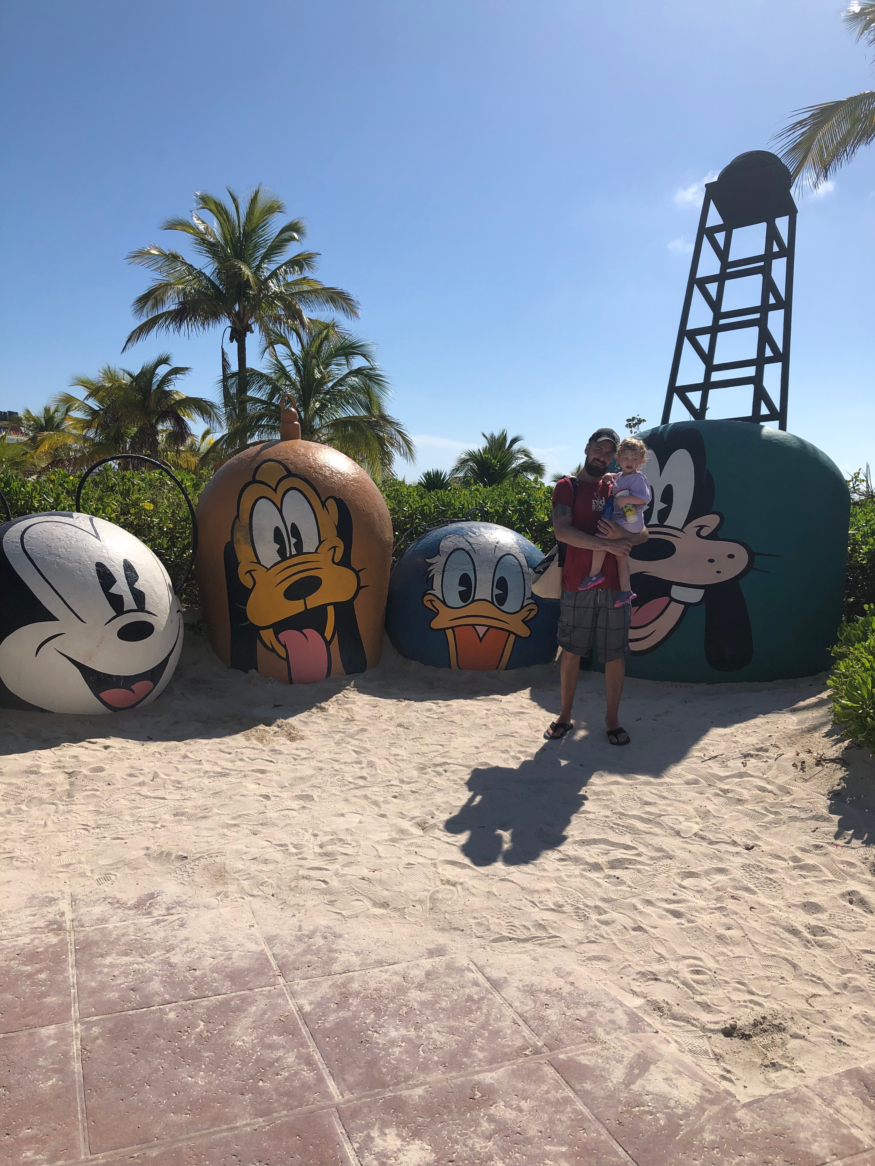 Dad and Emily on Castaway Cay