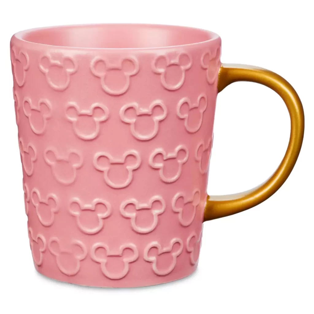 Pink mug with Mickey heads 